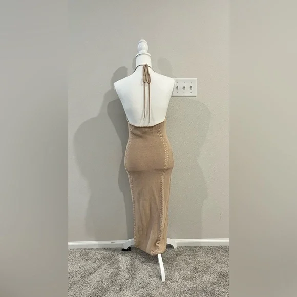 Hera Collection Tan Backless Dress - Picture 3 of 5